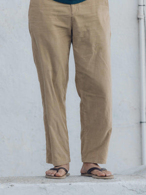 Image of Boat Pants in Tan Earth Corduroy