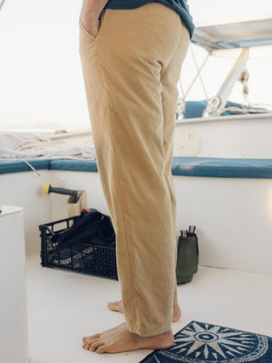 Image of Boat Pants in Tan Earth Corduroy