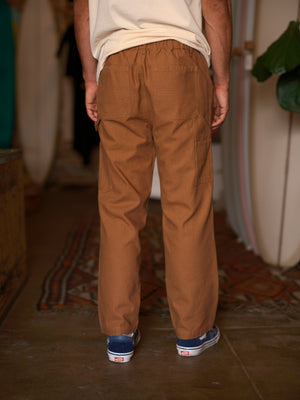 Image of Canvas Work Pants in Almond