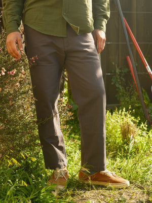 Image of Canvas Work Pants in Faded Navy