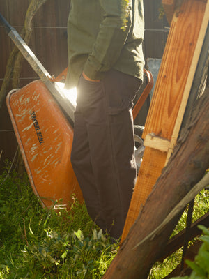 Image of Canvas Work Pants in Faded Navy