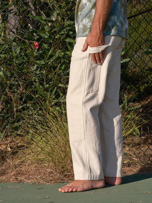 Image of Canvas Work Pants in Natural