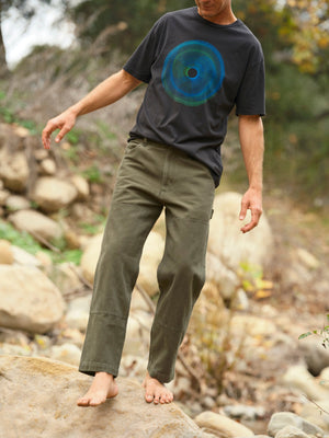 Image of Canvas Work Pants in Rover Green