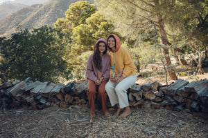 Image of Color Block Hoodie in Sun Gold