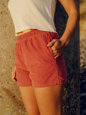 Image of Corduroy Baja Shorts in Antique Rose