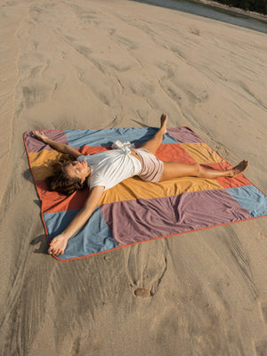 Image of Corduroy Beach Party Blanket in Pink Multi