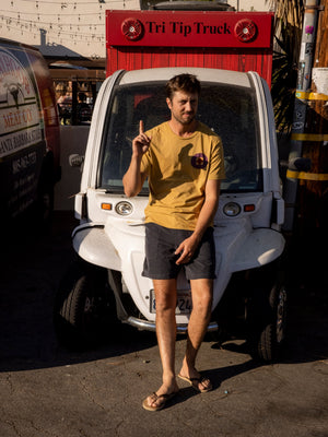 Image of Corduroy Salvador Shorts in Faded Navy