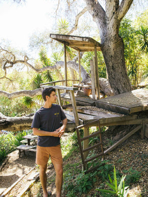 Image of Corduroy Salvador Shorts in Orange Earth