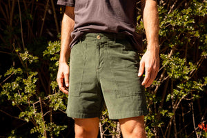 Image of Corduroy Salvador Shorts in Rover Green