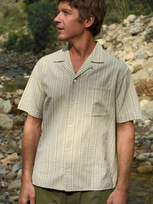 Image of Cosmo Shirt in Natural Dobby