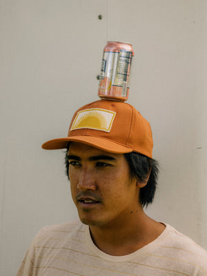 Image of Country Sun Hat in Orange Earth