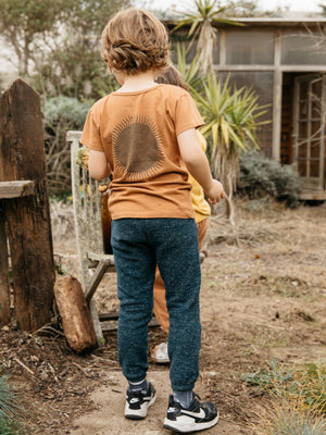 Image of Country Sun Kids Tee in Orange Earth