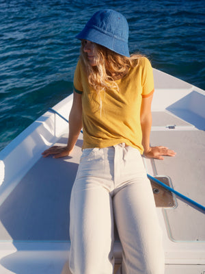 Image of Cupola Bucket Hat in Indigo Denim