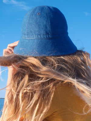 Image of Cupola Bucket Hat in Indigo Denim