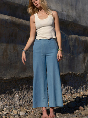 Image of Drift Pants in Denim Chambray