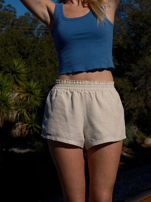 Image of Drift Shorts in Natural Linen