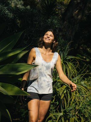 Image of Drifter Tank in Indigo Tie Dye