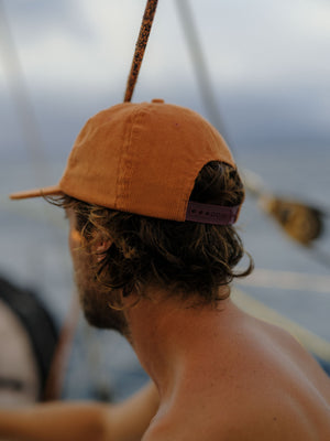 Image of Eye in the Sky Patch Hat in Orange Earth