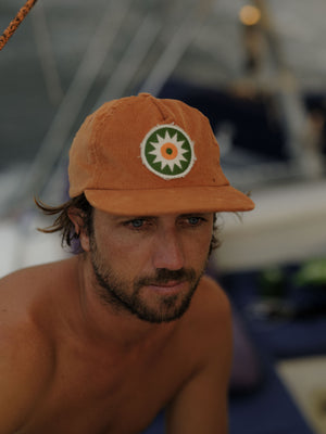 Image of Eye in the Sky Patch Hat in Orange Earth