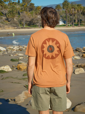 Image of Eye in the Sky Tee in Redwood