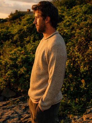 Image of Fisherman Sweater in Natural