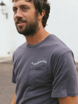 Image of Flowmaster Tee in Faded Navy