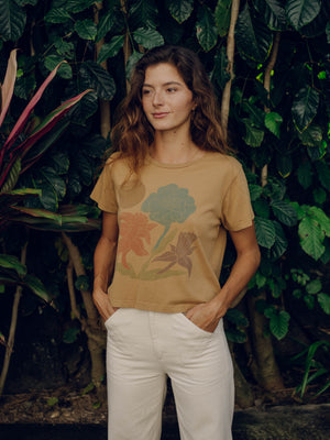 Image of Garden Tee in Tan Earth