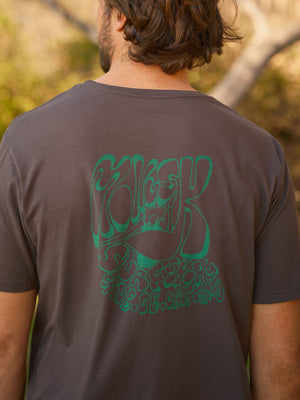 Image of Going Left Tee in Faded Black