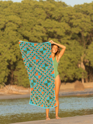 Image of Graphis Towel in Blue Multi