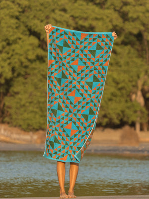 Image of Graphis Towel in Blue Multi