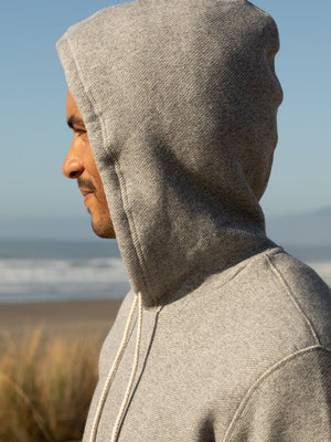 Image of Heavy Terry Pullover in Heather Grey