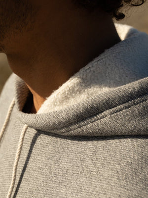 Image of Heavy Terry Pullover in Heather Grey