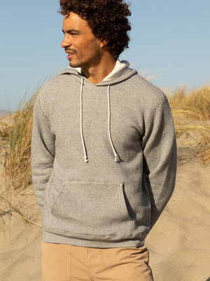 Image of Heavy Terry Pullover in Heather Grey