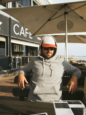 Image of Heavy Terry Pullover in Heather Grey