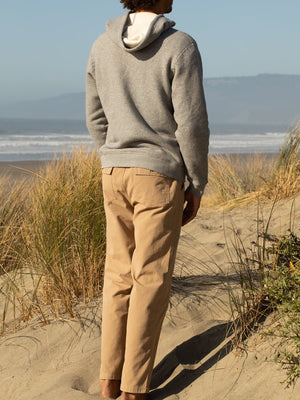 Image of Heavy Terry Pullover in Heather Grey