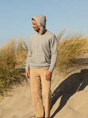 Image of Heavy Terry Pullover in Heather Grey