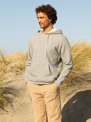 Image of Heavy Terry Pullover in Heather Grey