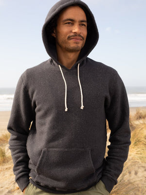 Image of Heavy Terry Pullover in Navy