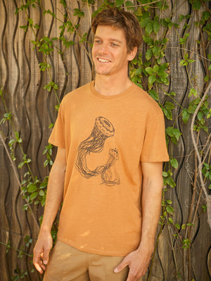 Hemp Jellyfish Tee - S - Mollusk Surf Shop