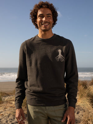 Image of Hemp Octo Crew in Faded Black