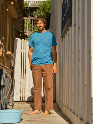 Image of Hemp Pocket Tee in Azure