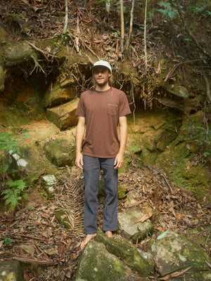 Image of Hemp Pocket Tee in Brown