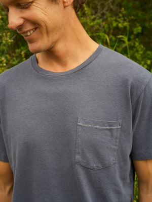 Hemp Pocket Tee - S - Mollusk Surf Shop - description