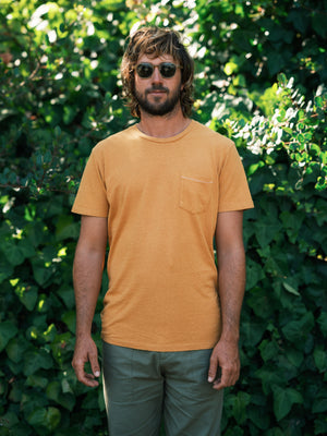 Image of Hemp Pocket Tee in Gold