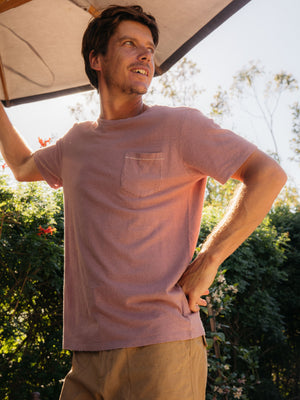 Image of Hemp Pocket Tee in Lavender