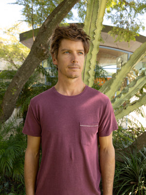 Image of Hemp Pocket Tee in Moby Grape