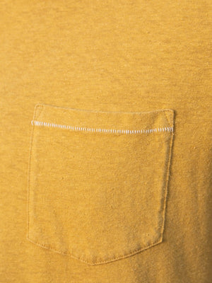 Image of Hemp Pocket Tee in Mustard