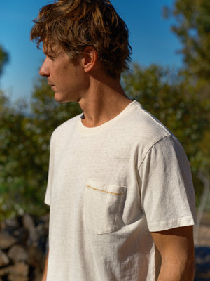 Image of Hemp Pocket Tee in Natural