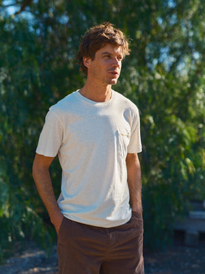 Hemp Pocket Tee - S - Mollusk Surf Shop - description