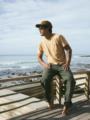 Image of Hemp Pocket Tee in Tan Earth